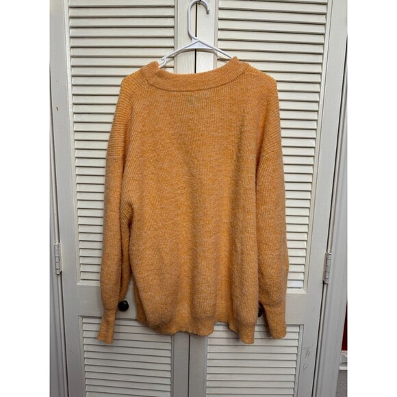 ASOS DESIGN Curve Relaxed Crew Neck Sweater orange Size 14 Women - Picture 5 of 7